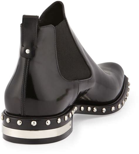 leather studded chelsea boots givenchy|Givenchy boots women.